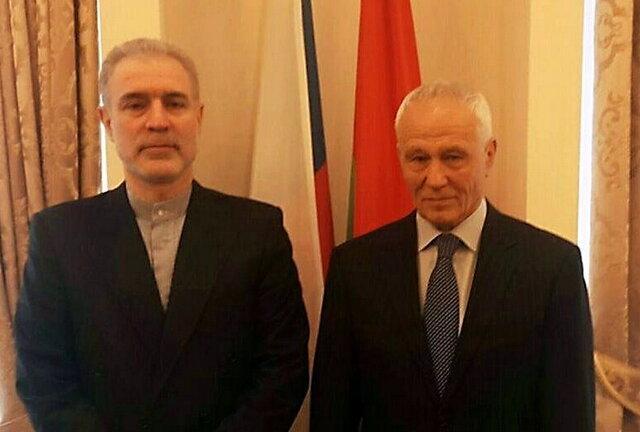 دیدار سفیر ایران در مینسک با دبیر دولت اتحاد دیدار سفیر ایران در مینسک با دبیر دولت اتحاد